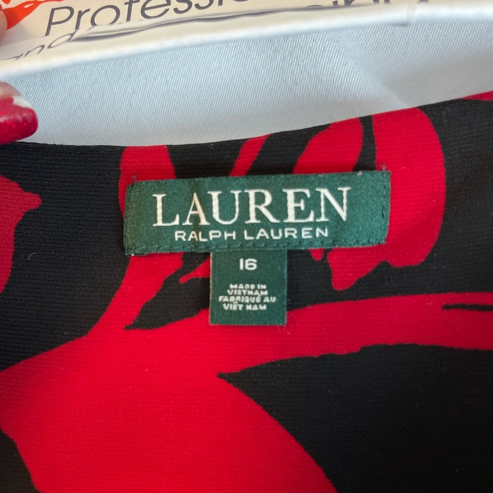 Red floral Ralph Lauren NWOT dress